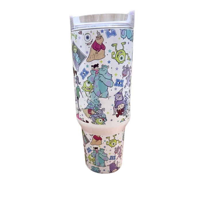 Magic Park Monsters 40 oz Kawaii Travel Tumbler with Handle