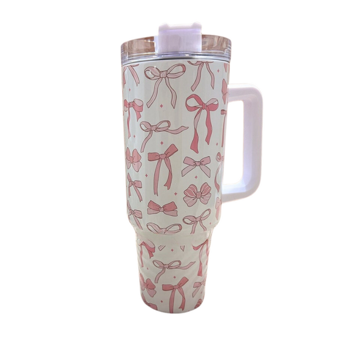 Coquette Bows 40 oz Travel Tumbler