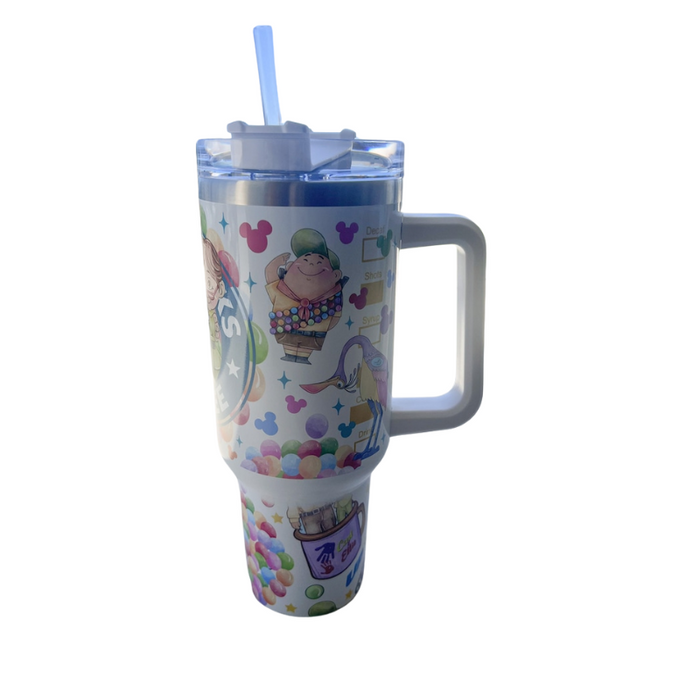 Carl And Ellie Magic Park Up Balloon House 40 oz Travel Tumbler