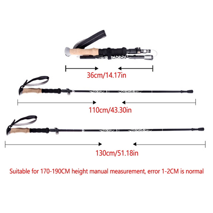 All-Purpose Adjustable Trekking Sticks