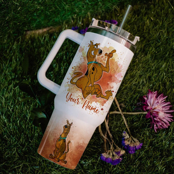 Custom Name A Scooby Doo Printed Tumbler