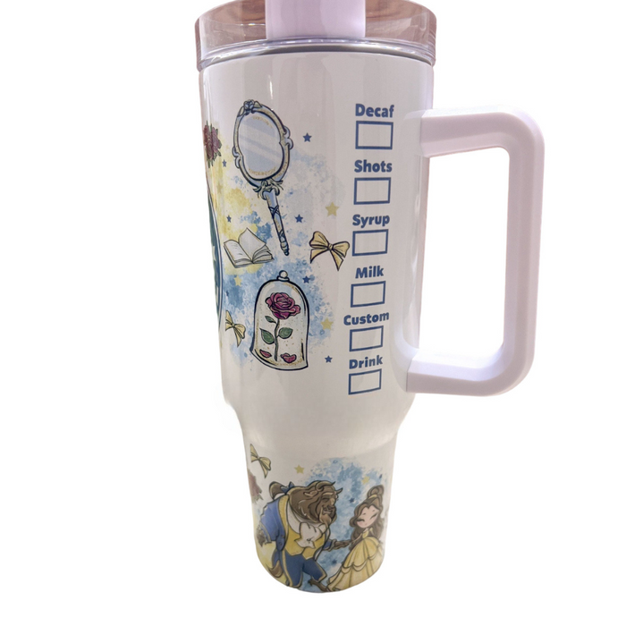 Yellow Dress Magic Park Beastly Princess 40 oz Travel Tumbler