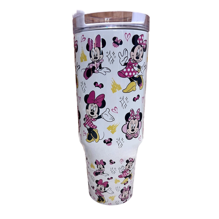 Pink Bow Mouse 40 oz Magic Park Travel Tumbler Mug