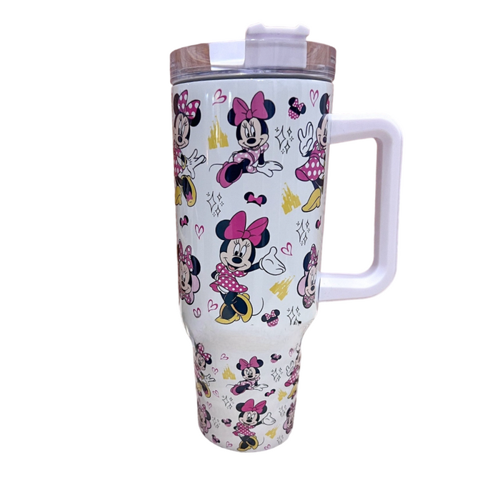 Pink Bow Mouse 40 oz Magic Park Travel Tumbler Mug