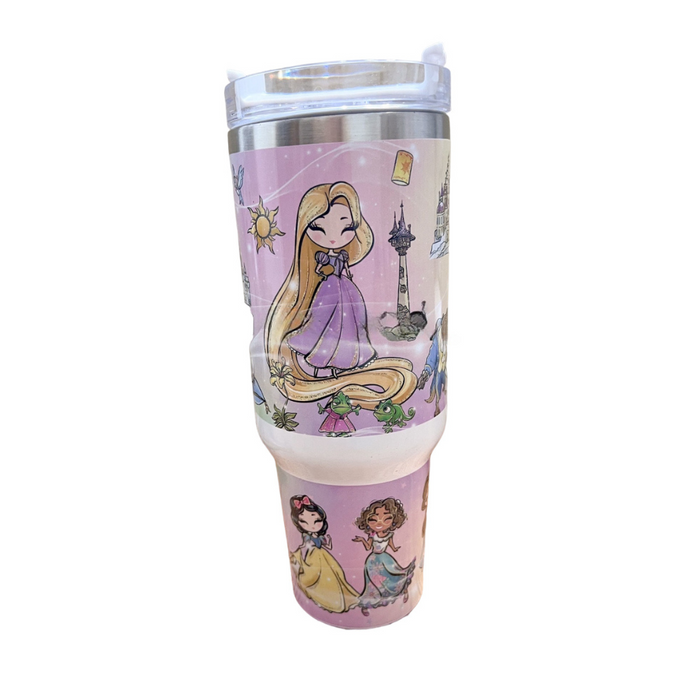 Magic Princess Friends 40 oz Travel Tumbler with Handle