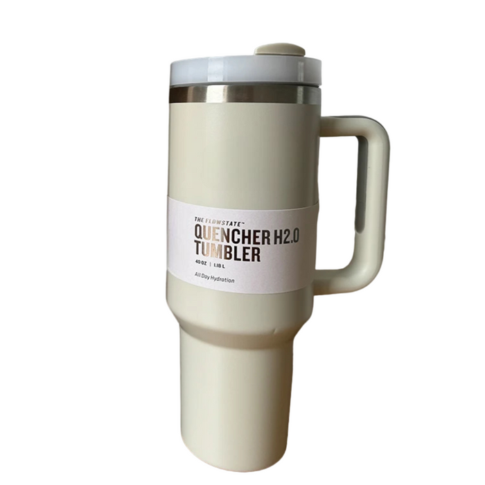 Vacuum Insulated Tumbler Mug With Handle And Straw Lid