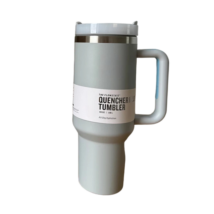 Vacuum Insulated Tumbler Mug With Handle And Straw Lid