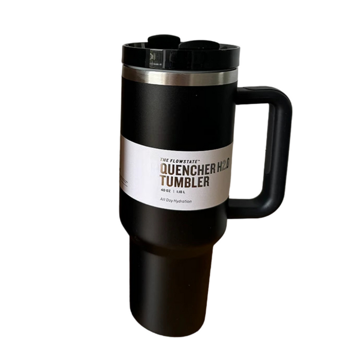 Vibrant Thermal Vacuum Insulated Mug With Handle And Straw Lid