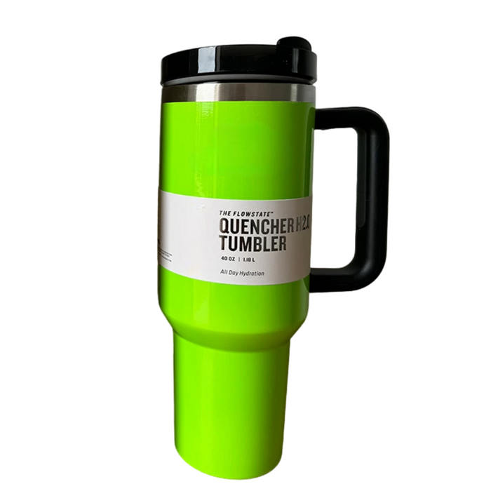 Vibrant Thermal Vacuum Insulated Mug With Handle And Straw Lid