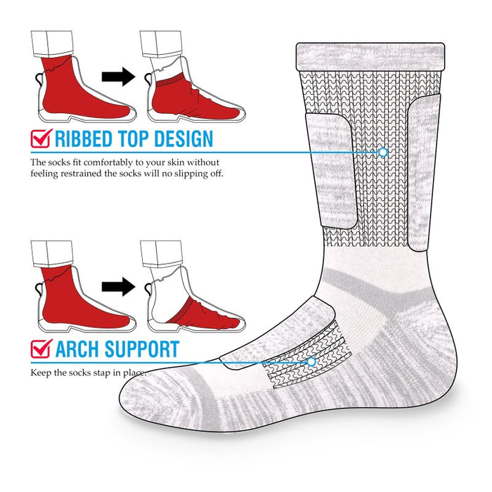 Breathable Cotton Cushioned Thermal Warm Socks