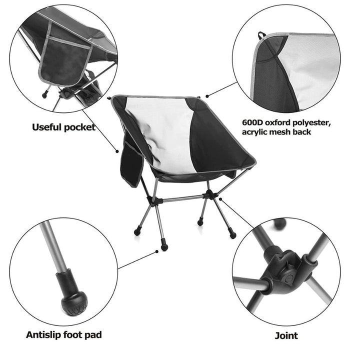 Superhard High-Load Outdoor Camping Portable Folding Chair