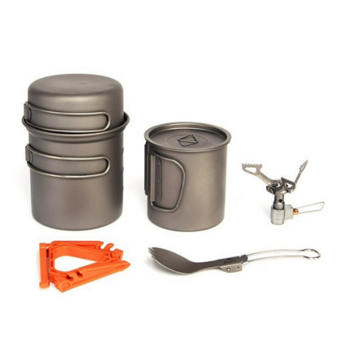 Camping Cookware Set With Stove