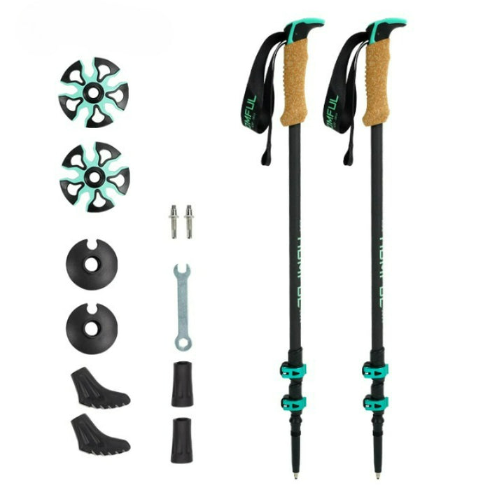 Carbon Fiber External Quick Lock Trekking Poles