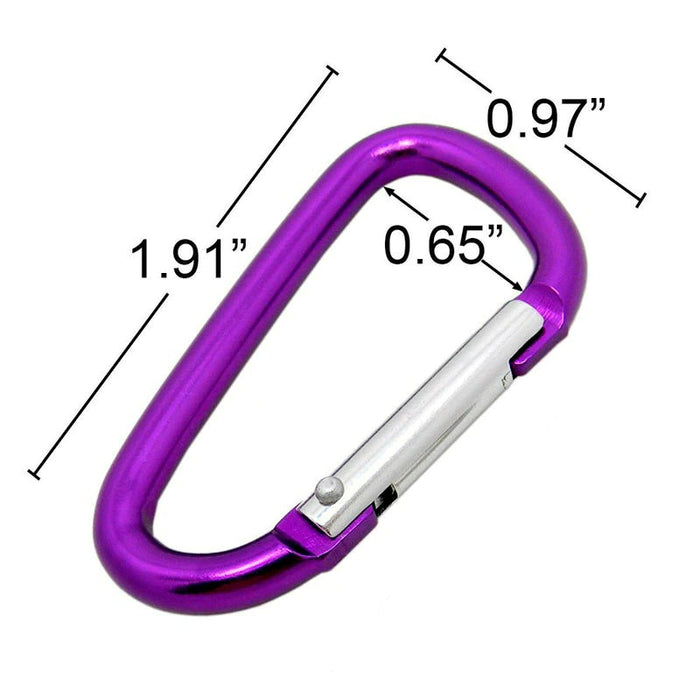 Aluminum Alloy D-Ring Buckle Spring Carabiners