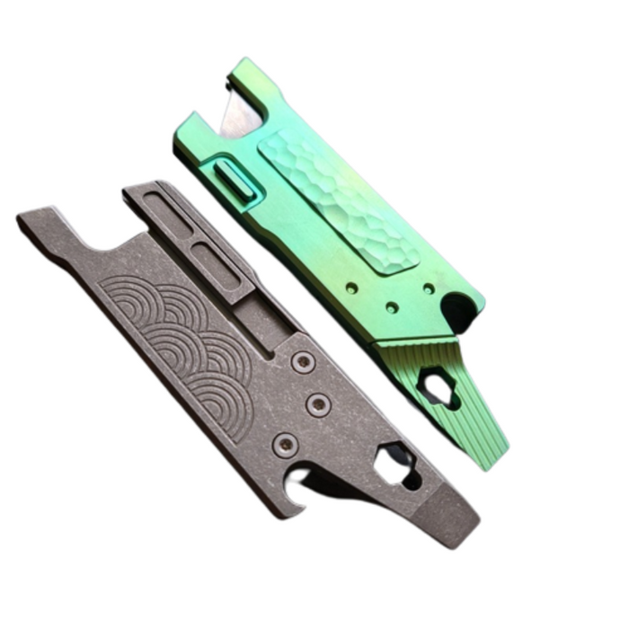 Titanium Alloy Pocket Tactical Paper Cutter Knife