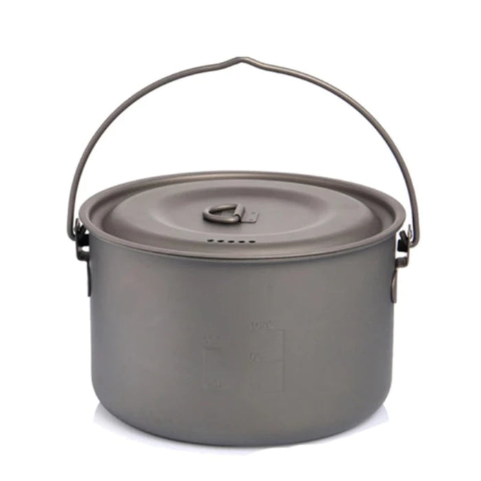 Titanium Cookware Pot With Handle For Camping