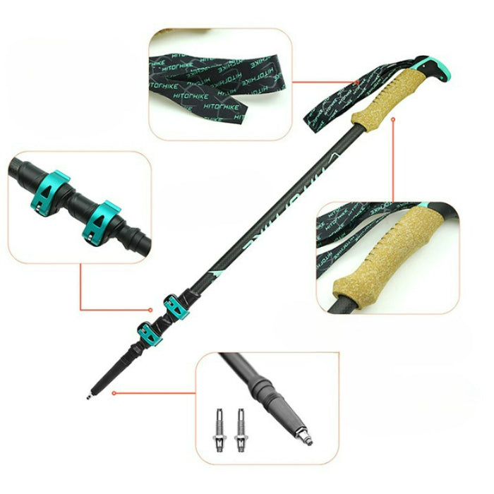 Carbon Fiber External Quick Lock Trekking Poles