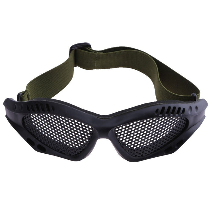 Tactical Eyes Protection Metal Mesh Glasses Goggle For Outdoor