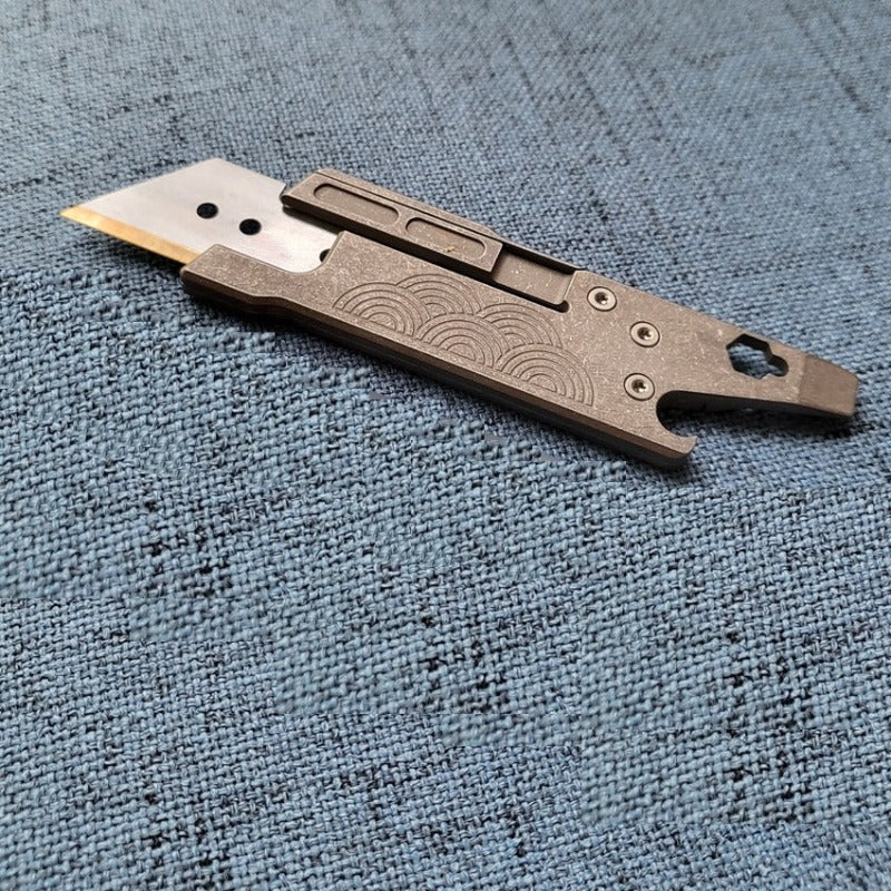 Titanium Alloy Pocket Tactical Paper Cutter Knife