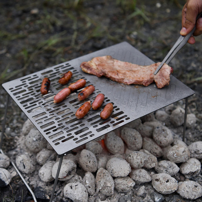 BBQ Grill Net With Folding Legs