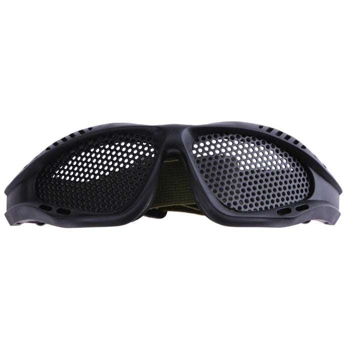 Tactical Eyes Protection Metal Mesh Glasses Goggle For Outdoor