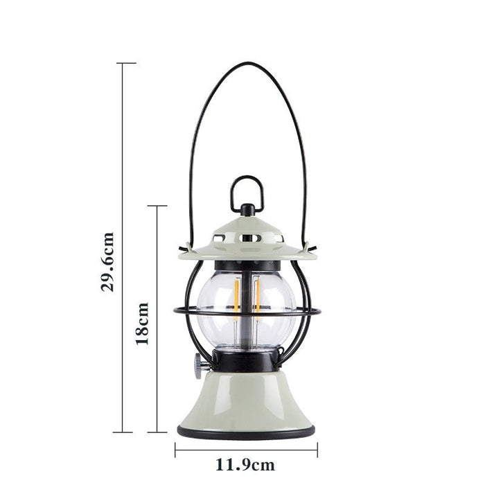 LED Retro Outdoor Camping Lantern Rechargeable Tent Light