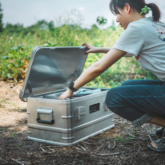 47L Aluminum Alloy Outdoor Camping Storage Box