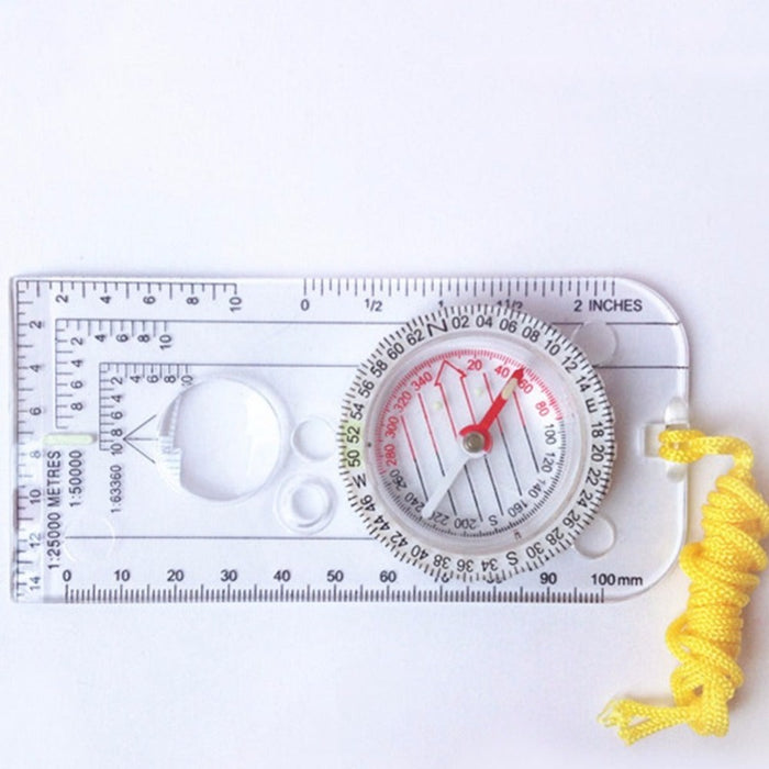 Drawing Scale Compass Folding Map Ruler