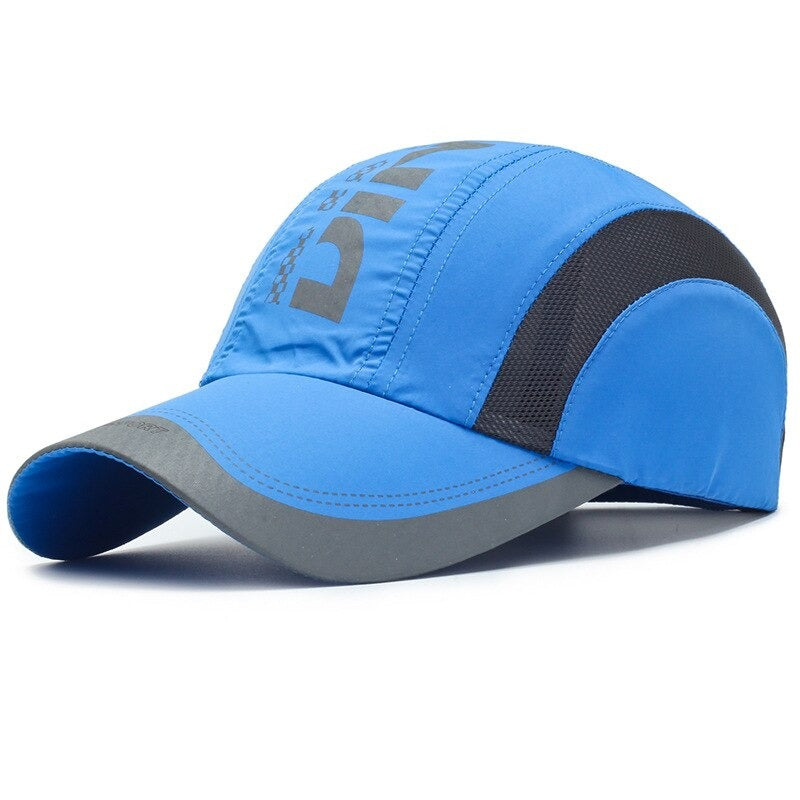 Quick Drying Thin Breathable Baseball Cap With Net