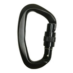 D Shaped Climbing Carabiner With Safety Screw
