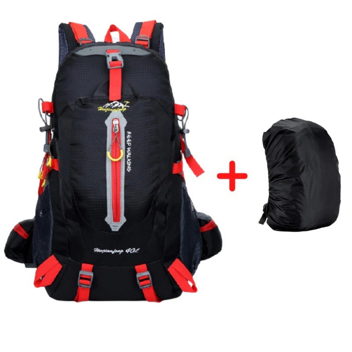 Travel Waterproof Climbing Backpack With Rain-Cover