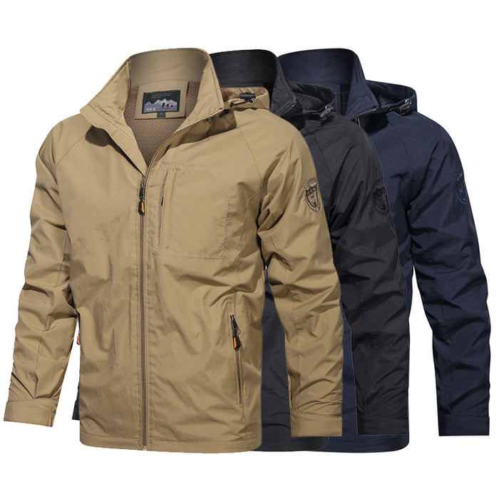 Men Waterproof Camping Military Jacket