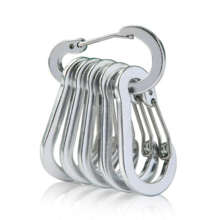 Small Steel Carabiner Clips For Camping And Fishing