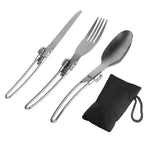 Steel Cutlery Set For Outdoor Camping