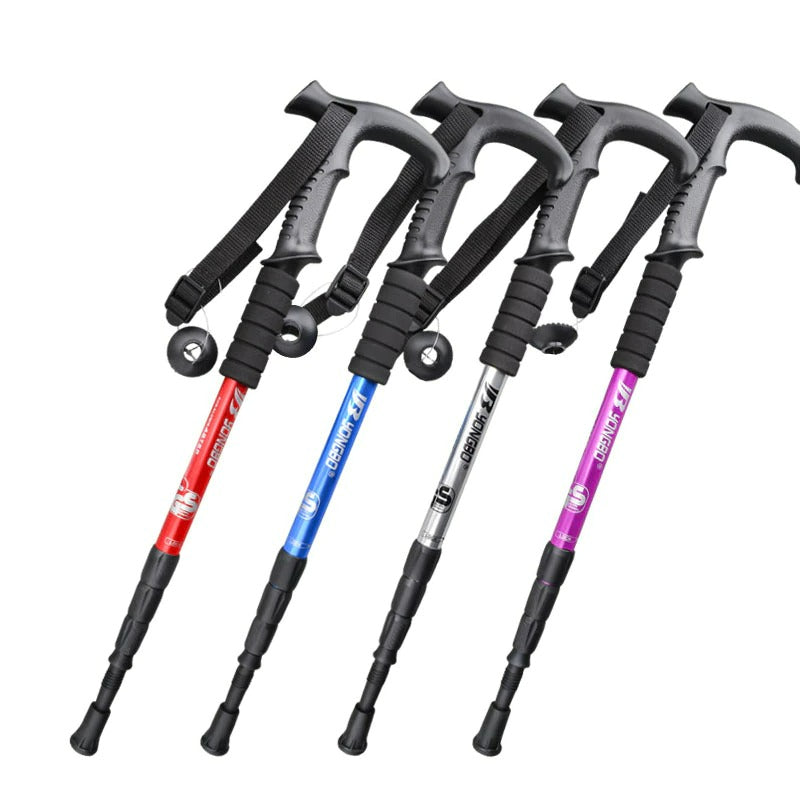 Adjustable Hiking Canes Telescopic Crutch