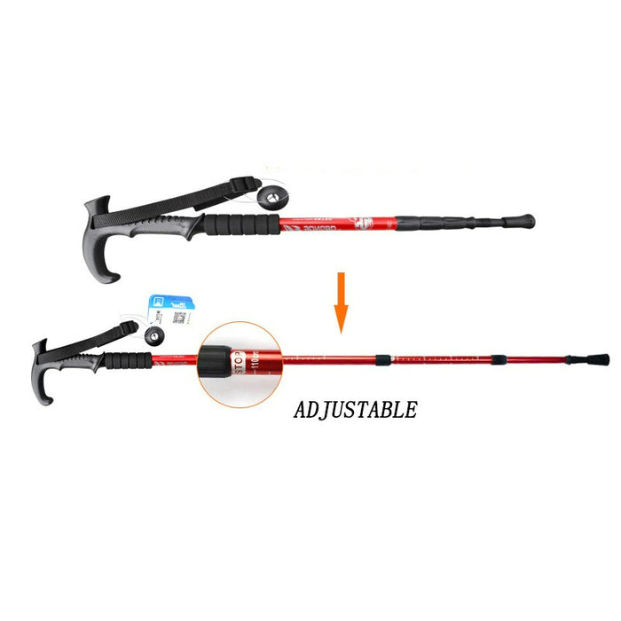 Adjustable Hiking Canes Telescopic Crutch