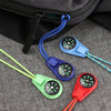 2Pcs Zipper Tail Rope Pocket Compasses
