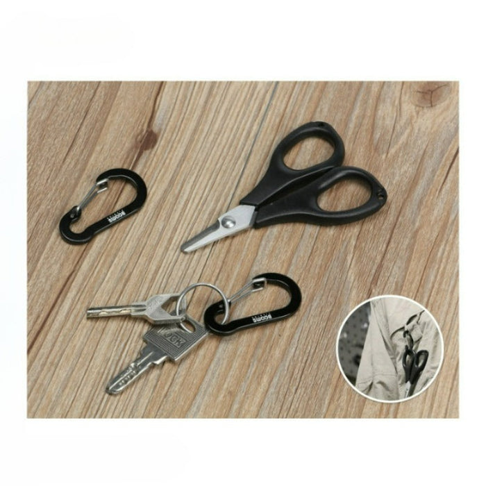 Small Steel Carabiner Clips For Camping And Fishing