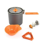 Camping Cookware Set With Gas Burner