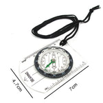 Outdoor Camping Hiking Transparent Plastic Compass