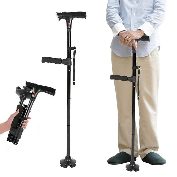 Collapsible Telescopic Folding Elder Cane