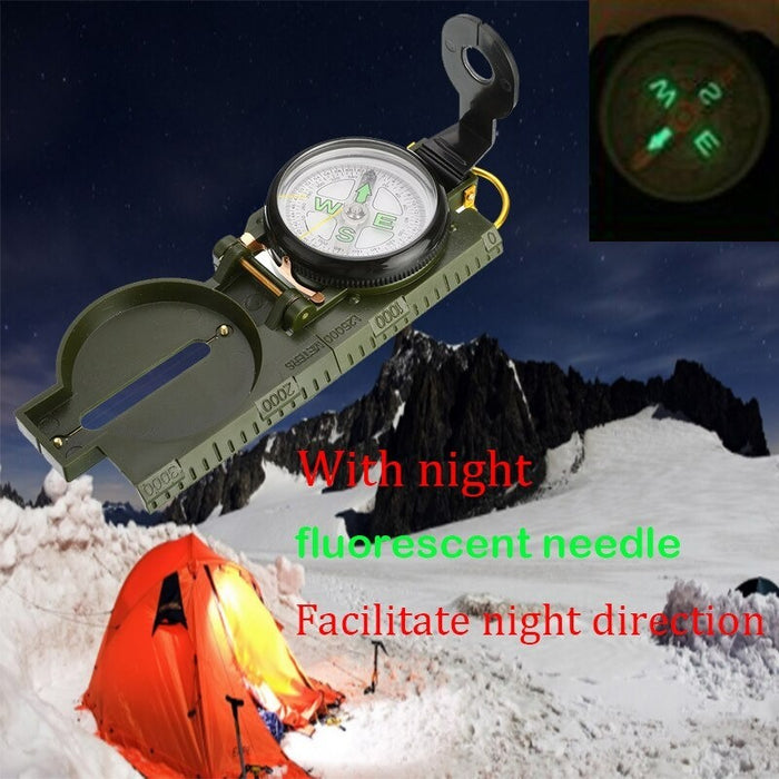 Folding Len Camping Portable Compass