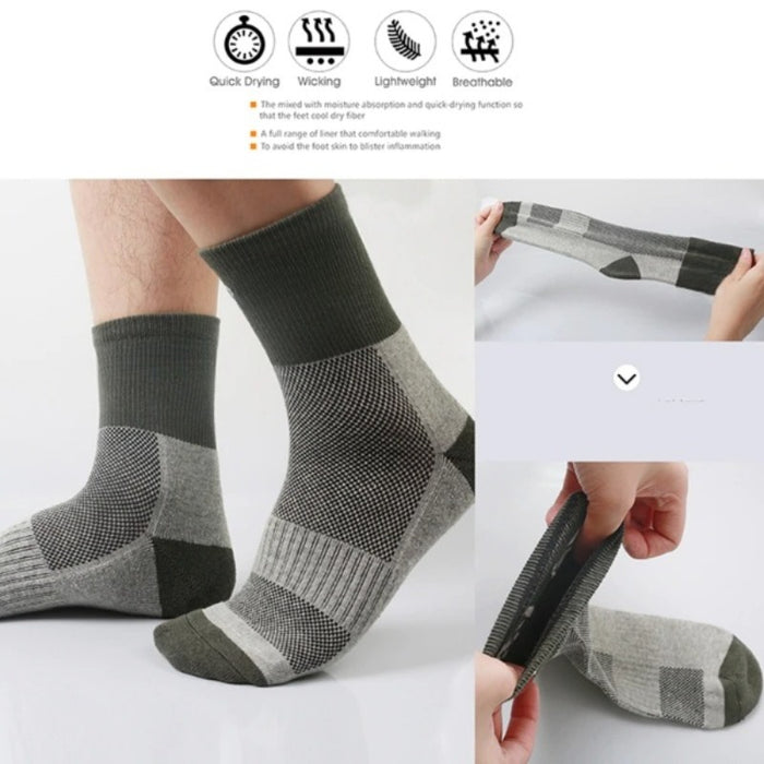 Men Quick Dry Hiking Sport Outdoor Socks