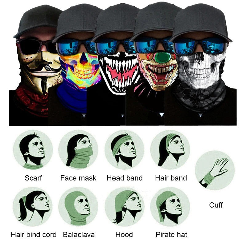 Outdoor Seamless Bandanas Neck Gaiter Buffs Face Mask