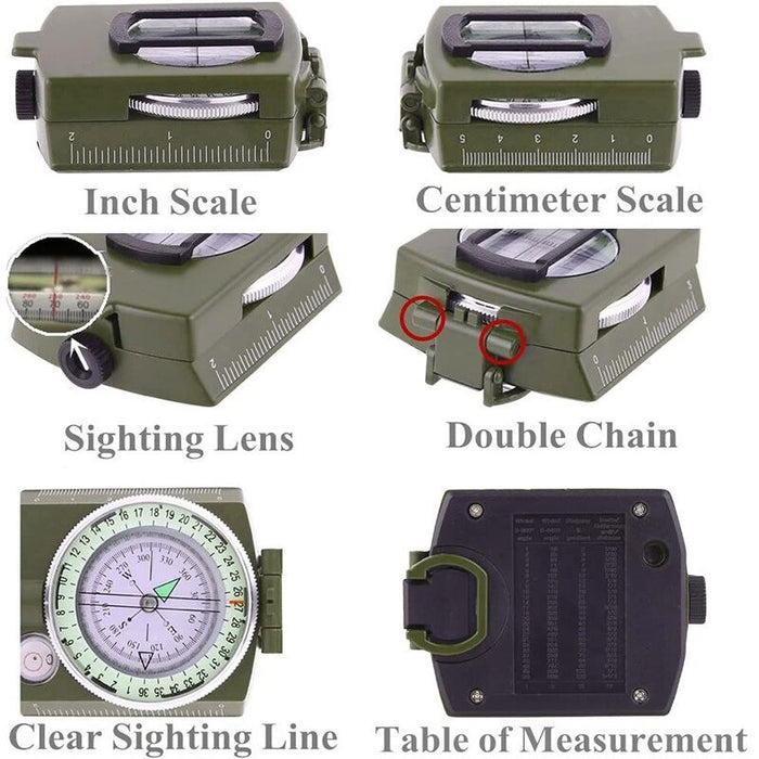 Professional Waterproof Camping Hiking Compass