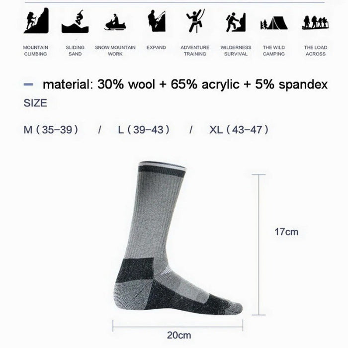 Merino Wool Thermal Warm Socks For Men And Women