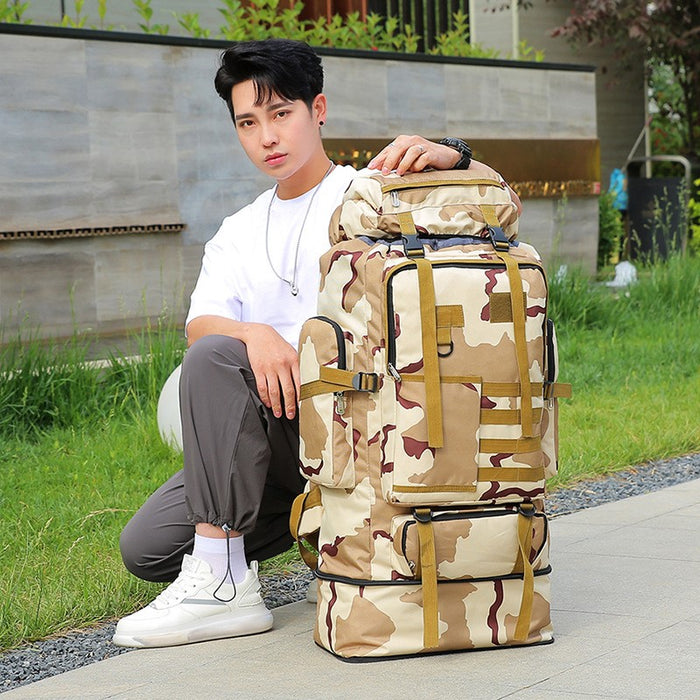 Travel Hiking Extended Canvas Luggage Bag