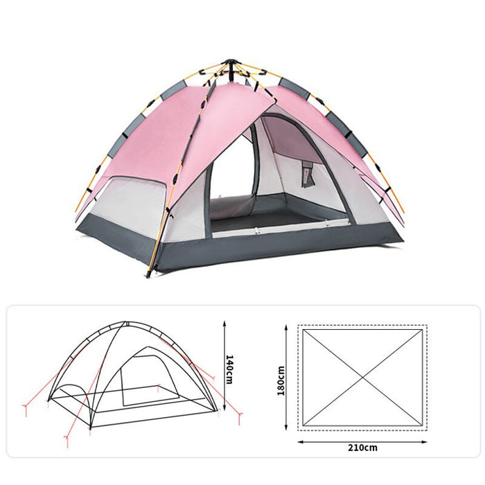 4-5 Persons Quick Setup Large Family Camping Tent