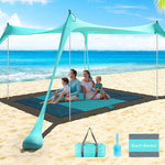 10x10ft Family Beach Sunshade Tent