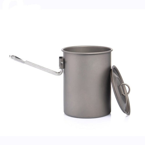 Titanium Pot With Handle For Picnic